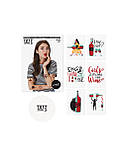 Тимчасові тату Wine set, фото 6