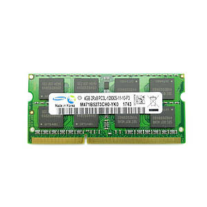 Оперативна пам'ять для ноутбука Sodimm DDR3L 4GB 1600MHz PC3L-12800 (Samsung M471B5273CH0-YK0 REF)