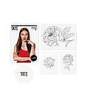 Тимчасові тату Graphic Flowers set, фото 4