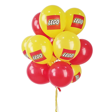 Прикольні кульки на день народження Lego, фото 2