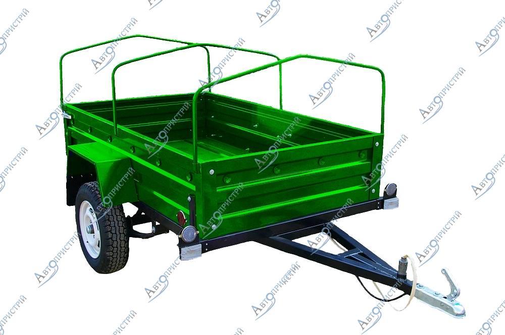 Причіп автомобільний PRU20 (0,8x50) 1200 х 2000 мм ресора Москвіч