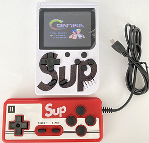Портативна ігрова ретро приставка з джойстиком 400 ігор dendy денді SEGA 8bit SUP Game Box White, фото 4