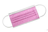 Маска медична MEDICOM Safe+Mask Economy, Рожевий 50 шт, фото 2