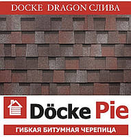 ОПТ — DOCKE PREMIUM (SBS) Dragon Дракон Слива Бітумова черепиця (3 м2/пач.)