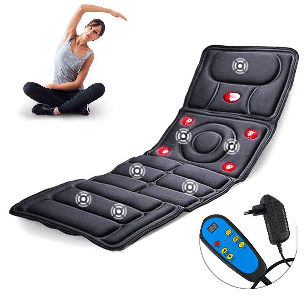 Масажний матрац килимок з підігрівом Healthy Life JB-618A Масажер з вібрацією для всього тіла з пультом