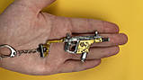 Брелок сувенір металевий 12 см зброю аксесуари з пабга pubg mobile, фото 2