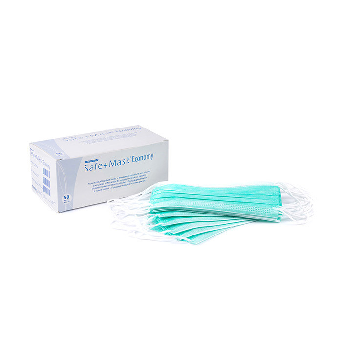 Маска медична MEDICOM Safe+Mask Economy, Зелений 50 шт
