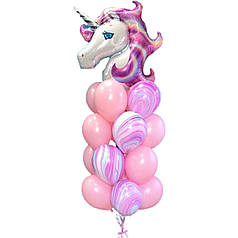 Кульки на день народження дівчинці з фігурою Єдиноріг