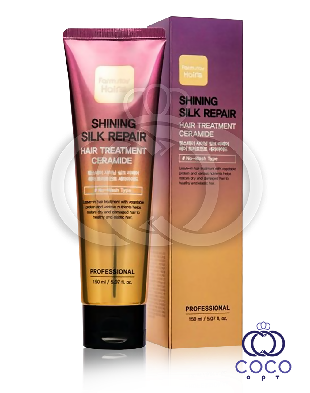 Маска для волосся Farm stay Shining Silk Repair Hair Treatment Ceramide c керамідами