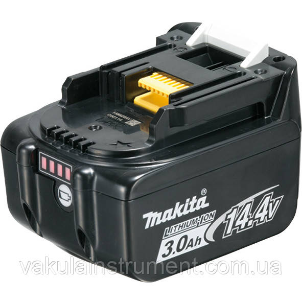 Акумулятор BL1430B (Li-Ion, 14,4 В, 3Аг, індикація розряду) Makita (632G20-4)