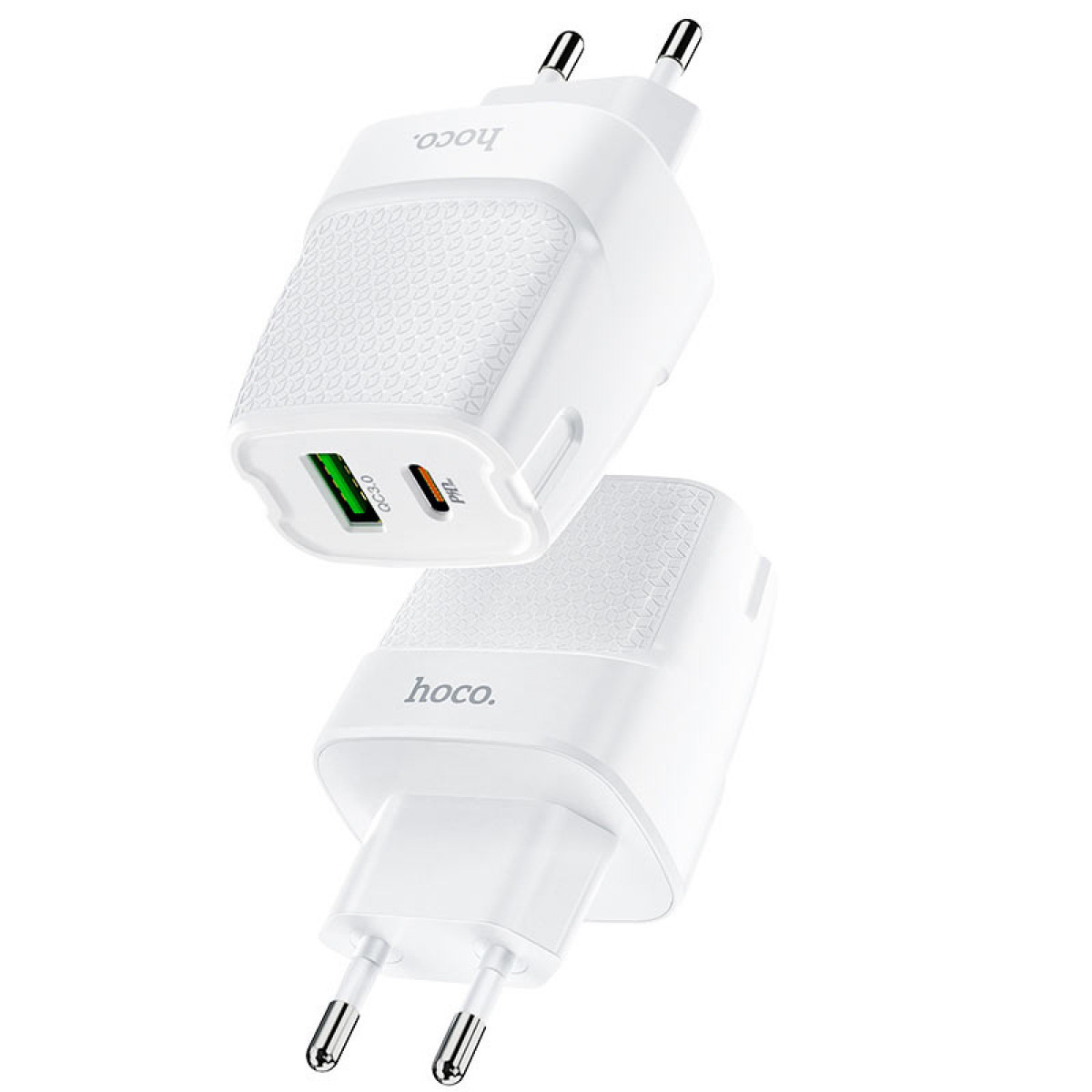 Мережевий зарядний пристрій Original Hoco C85A Bright 1 USB PD 20W+QC3.0 Швидке заряджання