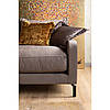 Дизайнерський диван стильний м'який шестимісний MeBelle KAMAL+ 3 м у вітальню, бежево-сірий велюр, ар-деко, фото 5