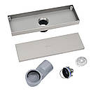 А8 Душовий канал MAGdrain JCY300Q5-B матовий під плитку 80х300 мм з сухим магнітним сифоном Н-60, фото 6