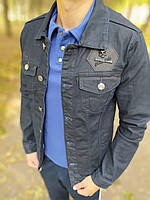 Підліткова модна чоловіча куртка джинсова РР Туреччина (Розмір M)