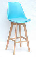 Барный стул для дома, кафе, бара Milan, голубой