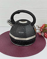 Чайник зі свистком 3 л із неіржавкої сталі Edenberg EB-2475 Чайник для індукційної плити