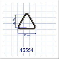 Рамка Трикутник 45554 чорний нікель 25 мм