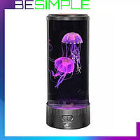 Лампа, Ночник со светодиодными медузами LED Jellyfish Mood Lamp