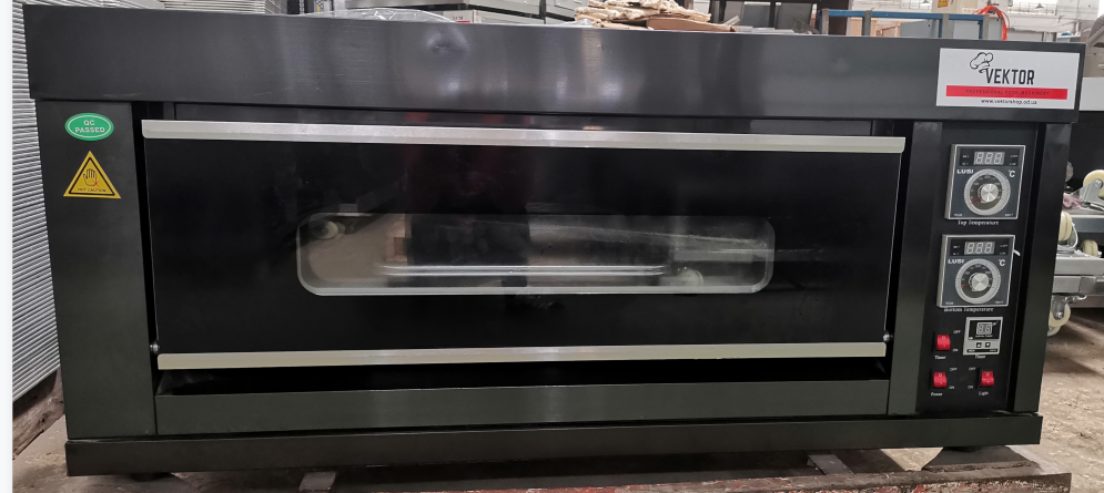 Піч підова з пароволоженням Вектор ЕБО86 2D3 (камінний під) нова, фото 1