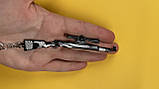 Брелок сувенір металевий 12 кар кар'як kar98 см зброя аксесуари з пабгу pubg mobile, фото 3