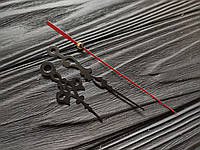 Годинникові стрілки з алюмінію чорний і червоний колір 9 см