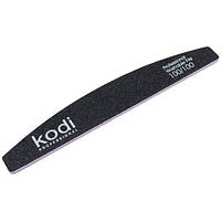 Пилка для ногтей Kodi Professional № 034 (черная) 100/100, полумесяц