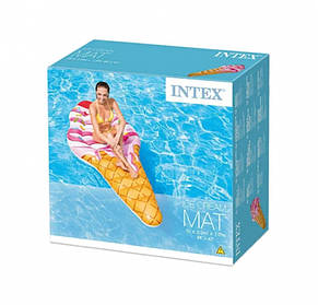 Надувний пліт Intex 58762, 224-107 см, Морозиво Ріжок, фото 4