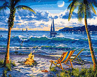 Картины по номерам 40х50 см. Babylon Райский пляж (VP 1356)