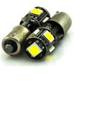 Светодиод BA9s T8 12V T4w 5SMD обманка (белый)