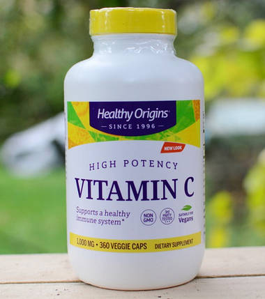 Вітамін С Healthy Origins Vitamin C 1000 mg 360 капс Аскорбінова кислота, фото 2