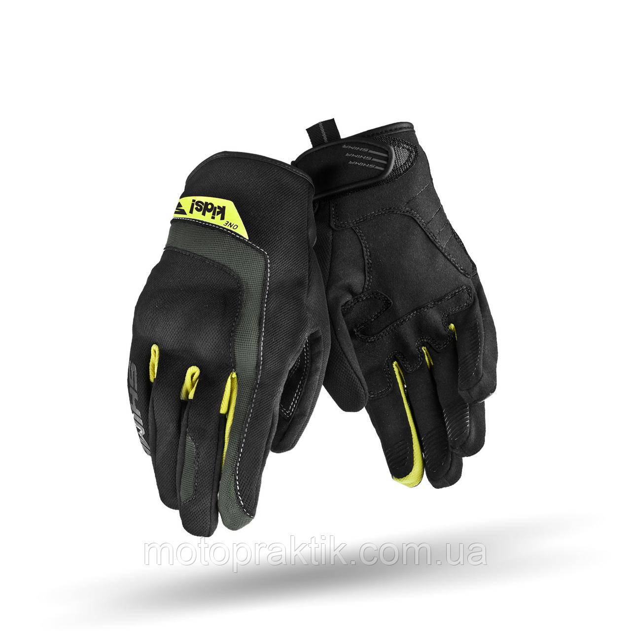 SHIMA ONE KIDS Gloves Black/Fluo Yellow, S Моторукавички дитячі літні із захистом