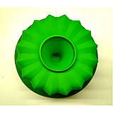 Силіконова форма для випікання Кекс максі круглий 23 х 9,5 см зелена, фото 3