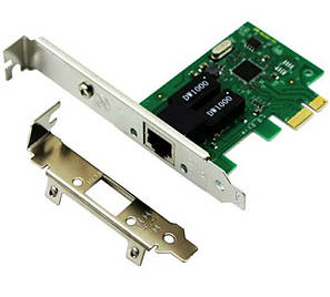 Мережева карта Gigabit RTL8111C PCI-E 10/100/1000MB RJ-45, + низькопрофільна планка, фото 2