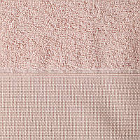 Рушник з місцем для вишивки, махра, 100 на 150 см Рожевий