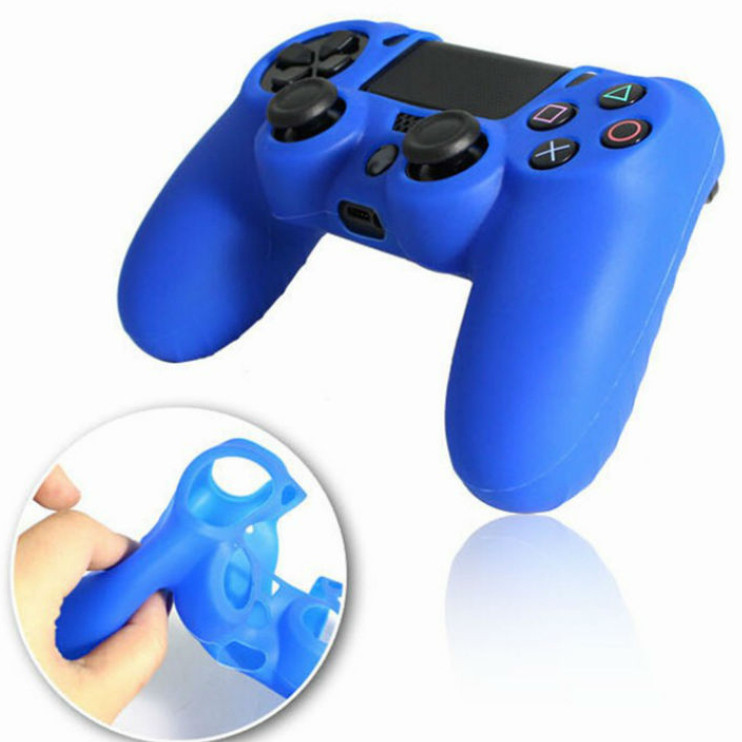 Силиконовий чхол на джойстик PS4 синій