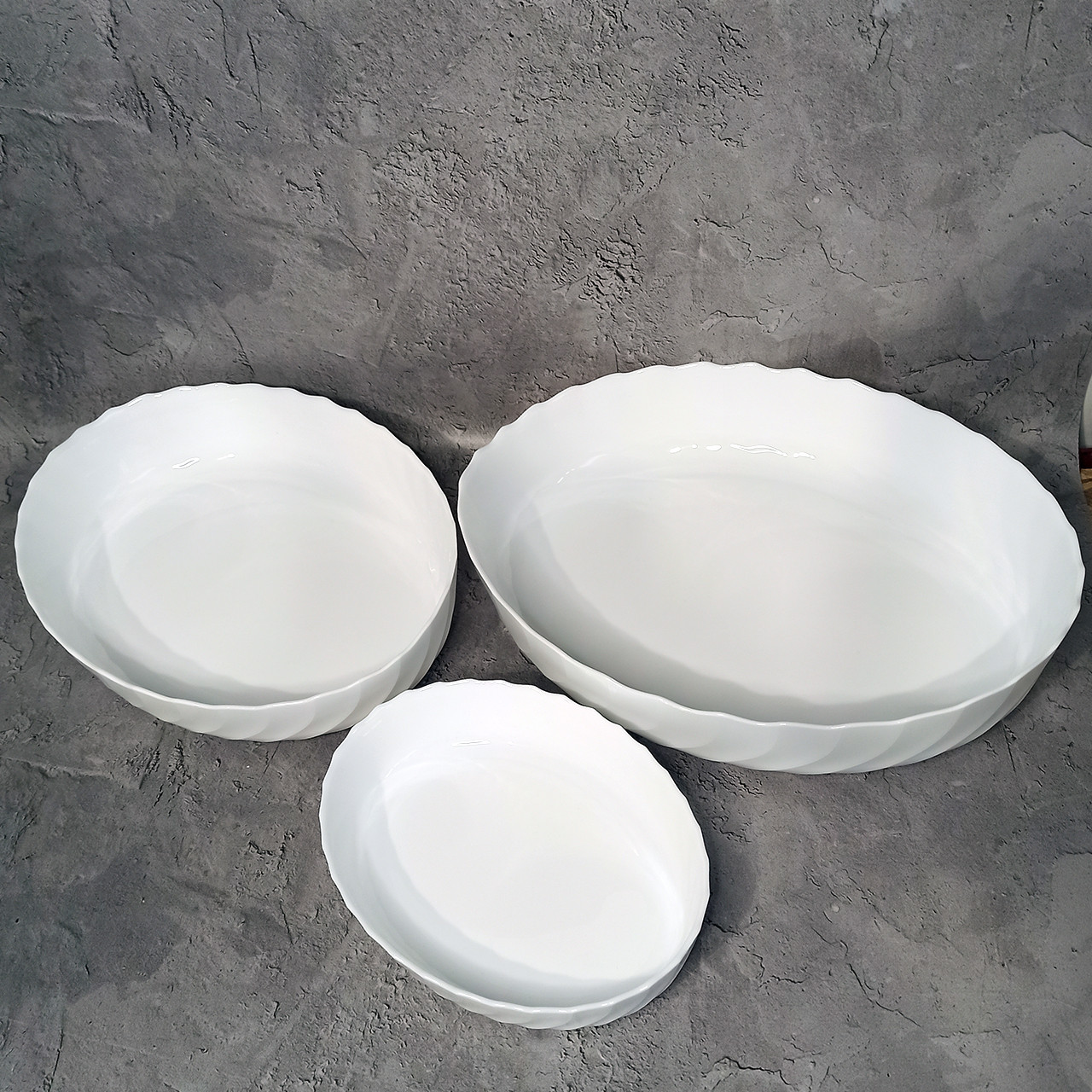 Набір форм для запікання Luminarc Trianon P7773 (36х29см,32х24см,22х16см) 3шт