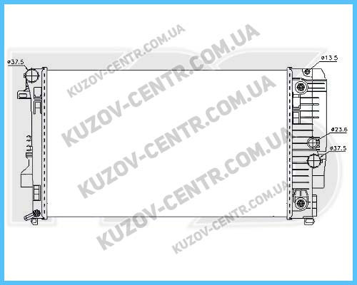 Радіатор охолодження двигуна Mercedes Vito 639 АКПП (03-17) (FPS)