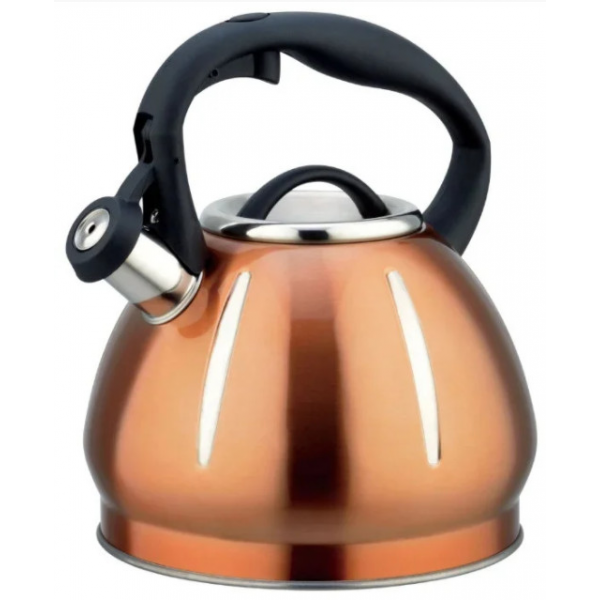 Чайник зі свистком 3 л Bohmann коричневий BH 9913 O
