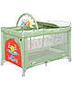 Дитяче манеж ліжко з сповивальним столиком і 2 рівнями положення матраца CARRELLO Molto CRL-11604 зелений, фото 4