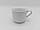 Чашка чайна керамічна біла без блюдця Надія для чаю в упаковці 6 штук D 8,5 cm H 7 cm 200 мл, фото 2