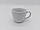 Чашка чайна керамічна біла без блюдця Надія для чаю в упаковці 6 штук D 7,5 cm H 6,5 cm 170 мл, фото 2