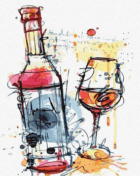 Картини за номерами 40х50 см Brushme Арт з вином (GX 38018)