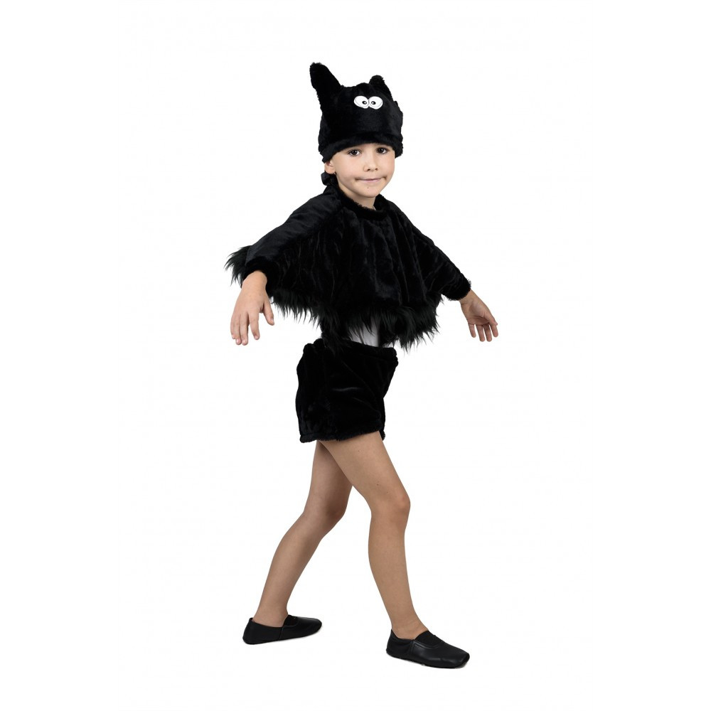 Карнавальный костюм ЛЕТУЧАЯ МЫШЬ (мышка) для детей 3-6 лет на рост 98-116 см - фото 2 - id-p614441436