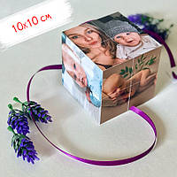 Фотокубик 10х10 см - оригінальний подарунок на день народження, весілля, річницю, хлопцю, дівчині, подрузі. 12 фото