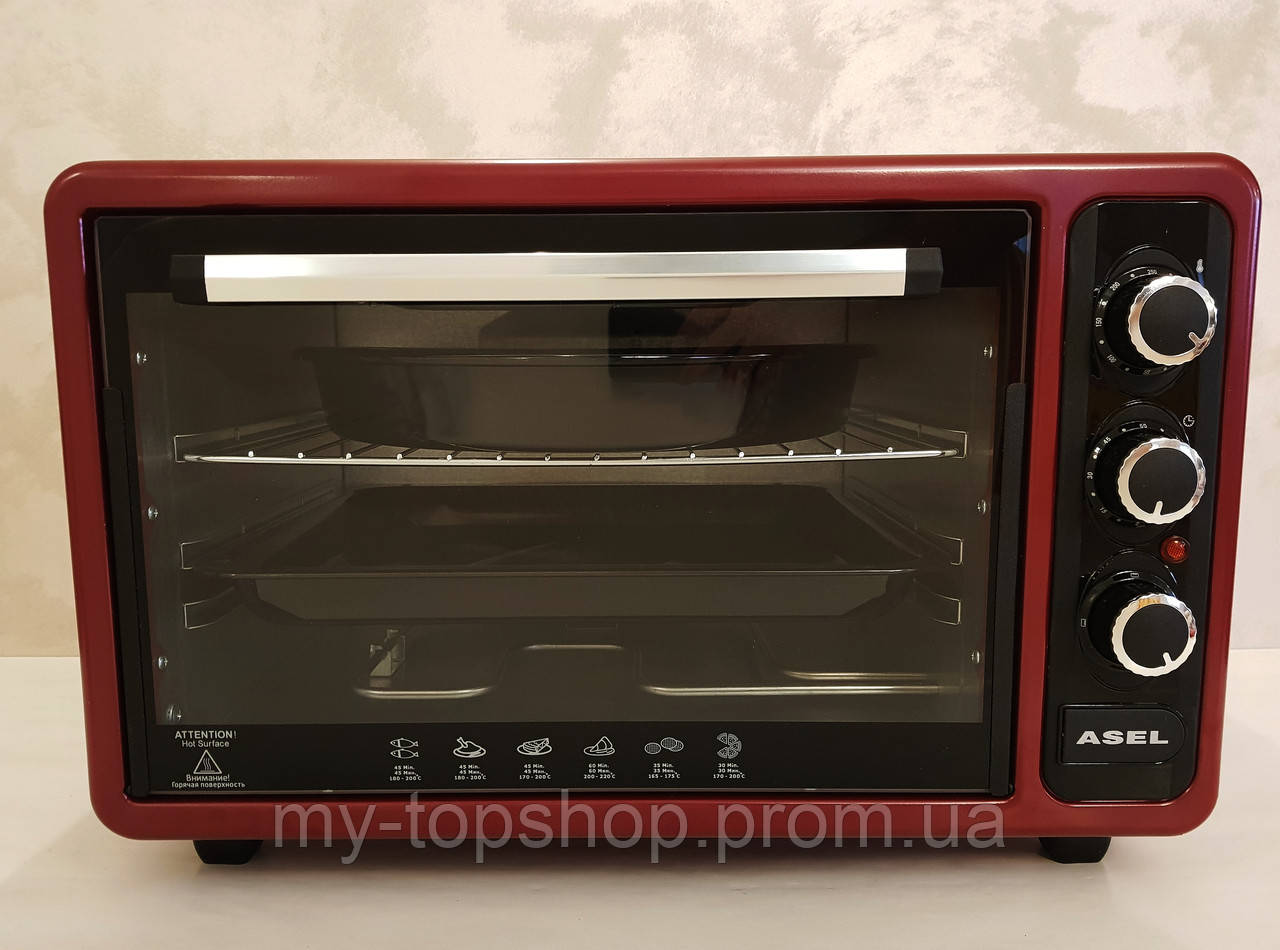 Духовка електрична ASEL AF-40-23 Red 40L 1300W