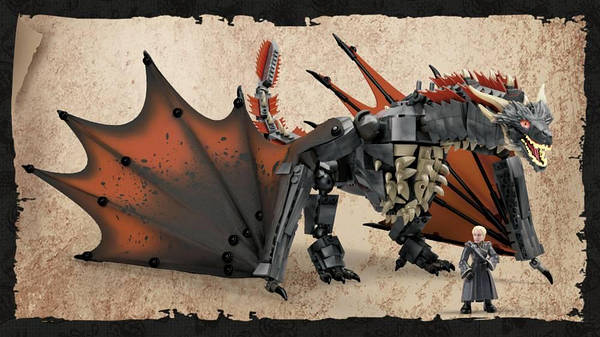 Mega construx game of 2024 thrones daenerys & drogon