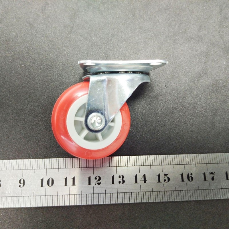 Ролик, колесо, колесико SIGMA мебельный обрезиненный с площадкой ...