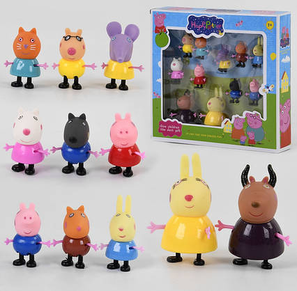 Герої "Happy Partner" друзі свинки Пеппа в коробці (PP 605-11-1)