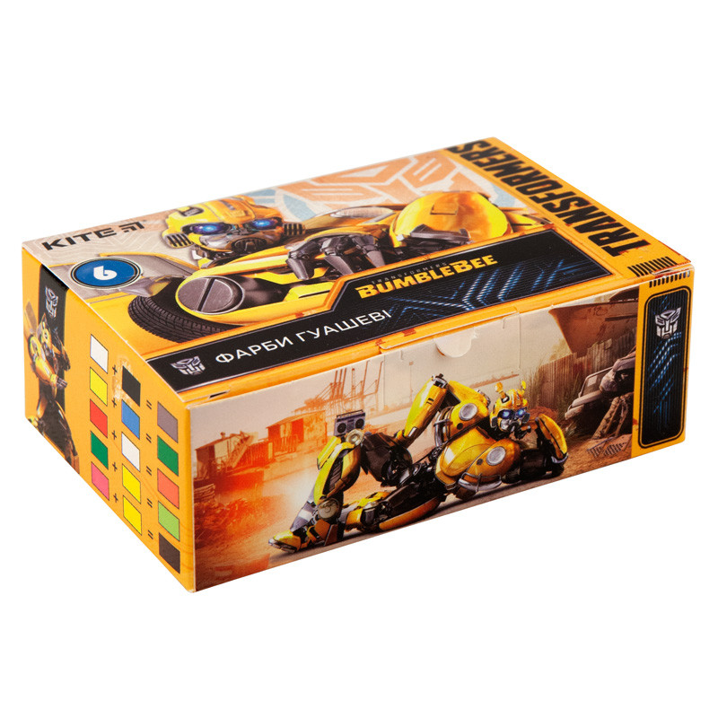 Гуаш Kite Transformers, 6 кольорів TF19-062