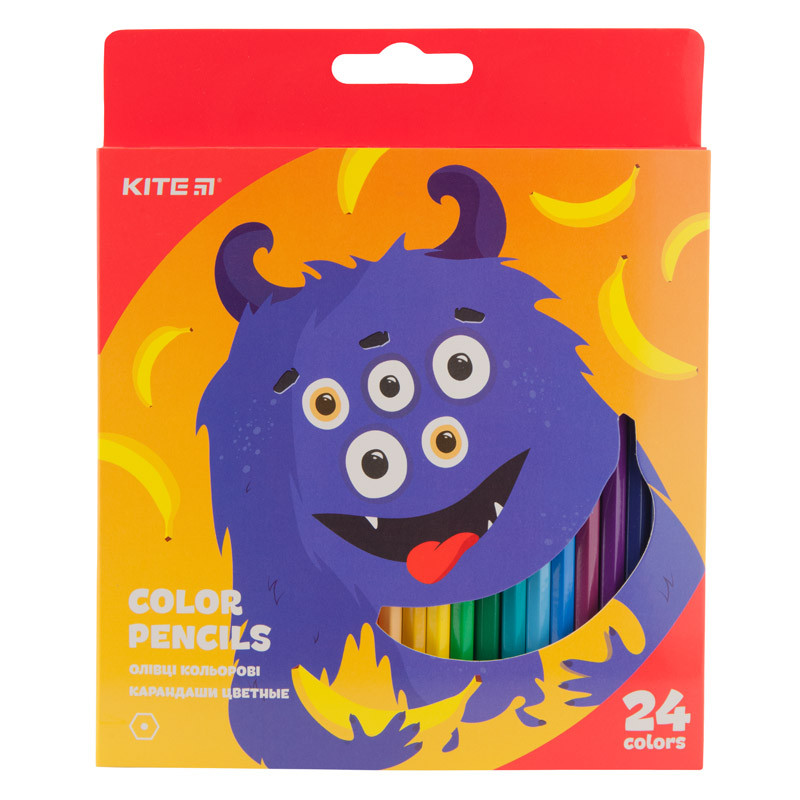 Олівці кольорові Kite Jolliers К19-055-5, 24 шт.